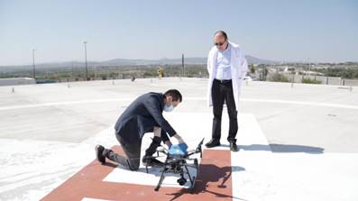 Drones de DJI realizan entregas de equipo médico en hospitales Covid-19
