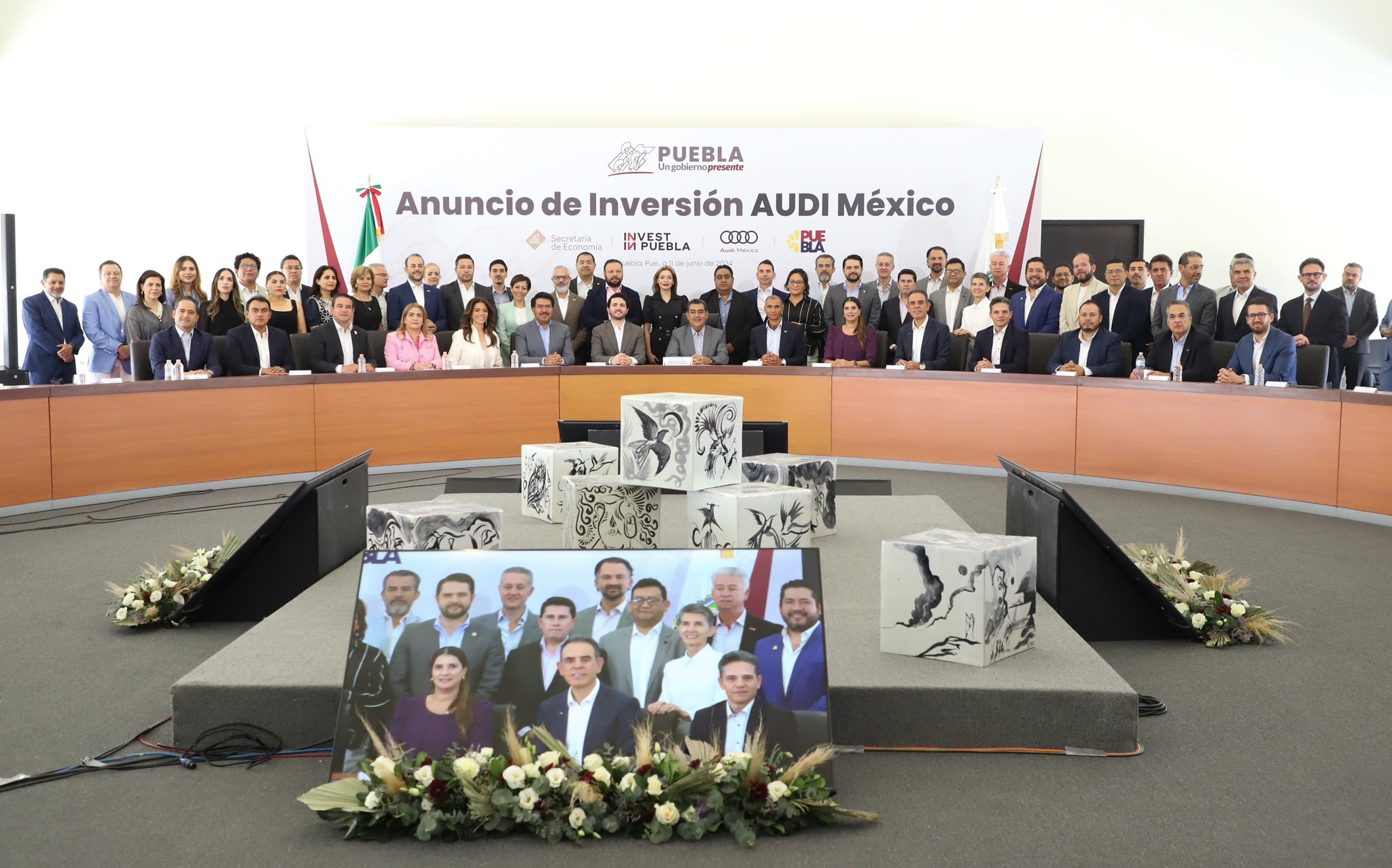 Puebla avanza en la senda del progreso con inversión de Audi México en electromovilidad