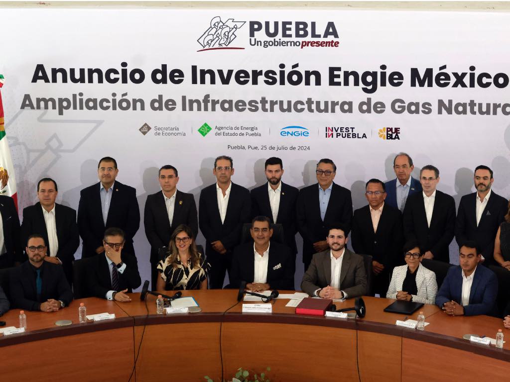 Invertirá Engie 1,195 mdp en proyecto de gas natural en Puebla