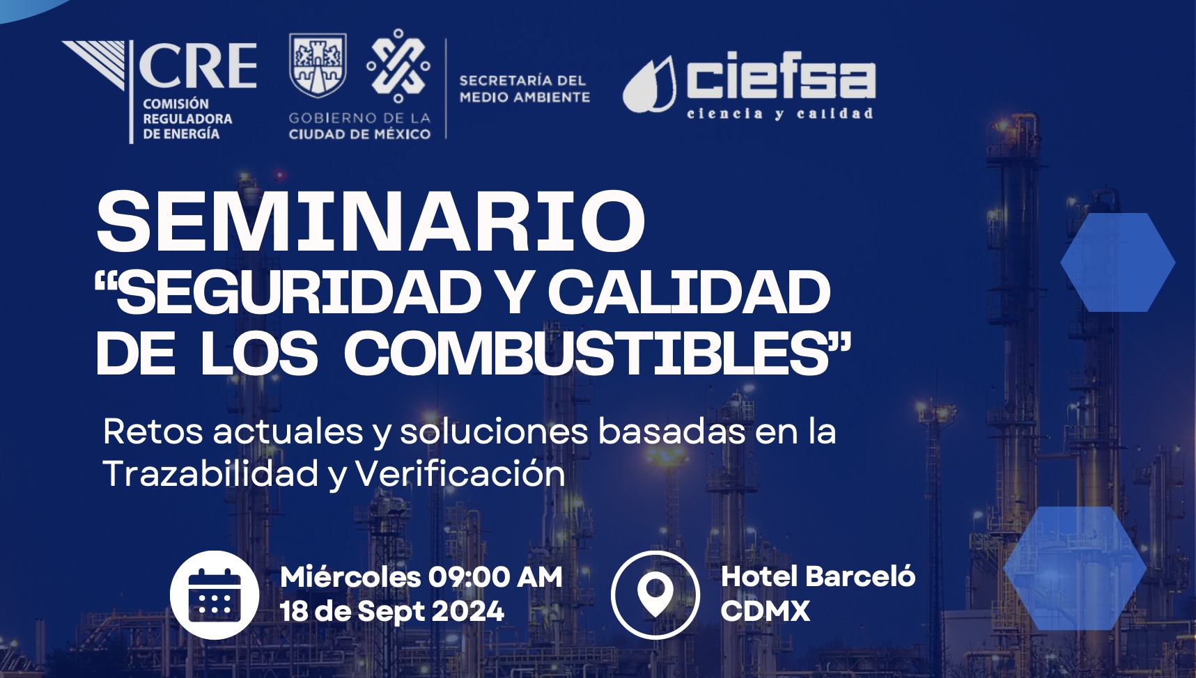 Anuncia CRE seminario sobre “Seguridad y Calidad de los Combustibles”